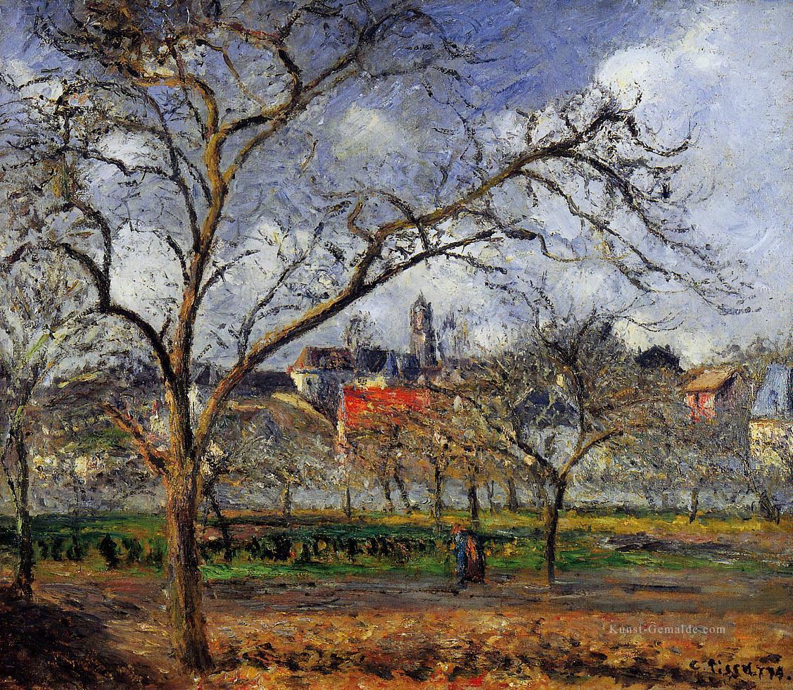 auf obst~~POS=TRUNC in Pontoise im Winter 1877 Camille Pissarro Szenerie Ölgemälde